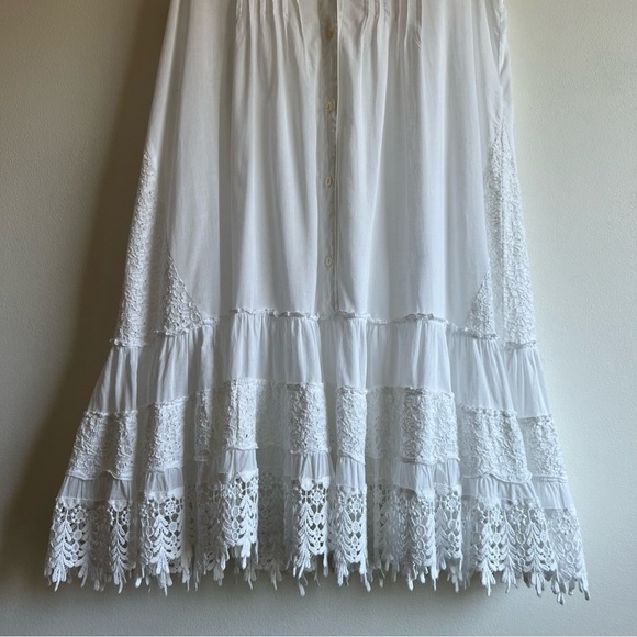 Muche et Muchette Embroidered Cotton Voile Dress in White - Picture 4 of 15